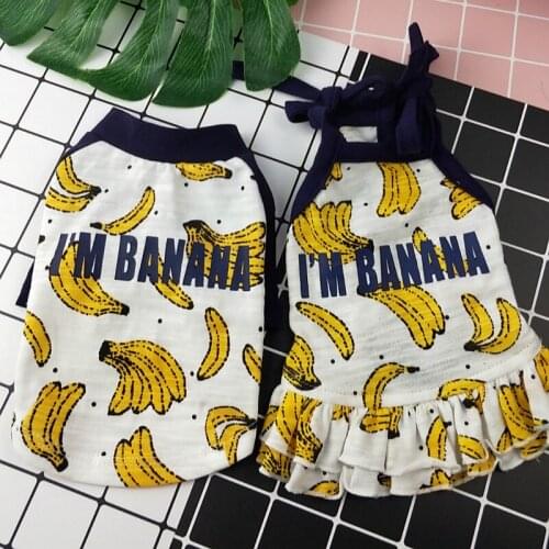 Summer Chihuahua Cotton Cool Tshirt Pet Dog Clothes for Small Dogs Pets Clothing Yorkshire Soft Dress Pug Costume Puppy Apparel