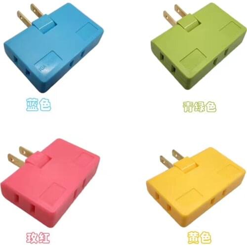 High quility multiple Colour 10A 220V 2 pins multi-function American standard wireless expansion socket