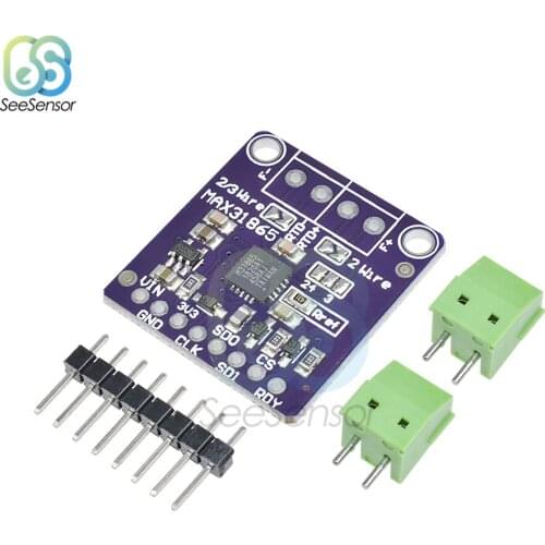 MAX31865 RTD Platinum Resistance Temperature Detector Module PT100 to PT1000 Thermocouple Sensor Module Board