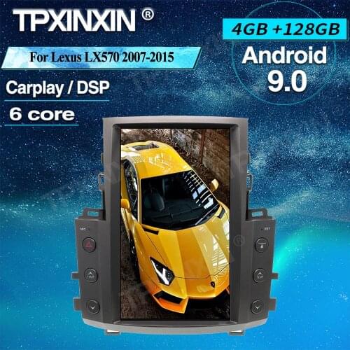 PX6 Tesla Stlye For Lexus LX570 2007-2015 Android Car GPS Navigation Stereo Headunit Multimedia Player Auto Radio Tape recorder
