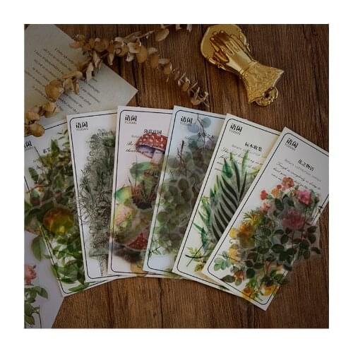 40pcs/lot Kawaii Stationery Stickers Natural photo Diary Decorative Mobile Stickers Scrapbooking DIY Craft Stickers