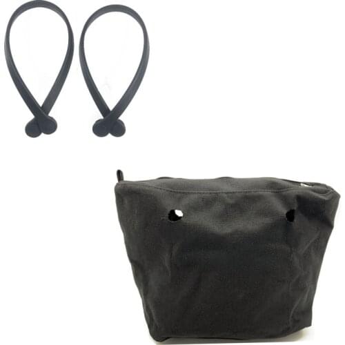 New Set Inner Lining Zipper Pocket for Classic Size Obag Solid Color Match Mini Size