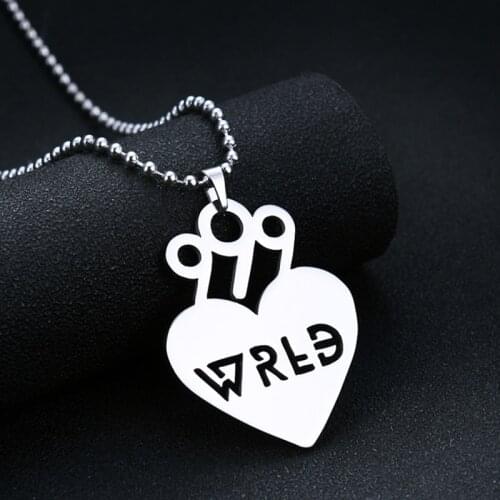 Rapper WRLD 999 Necklace Strand Chain Stainless Steel 999 Wrld Pendant Necklace Fans Gift