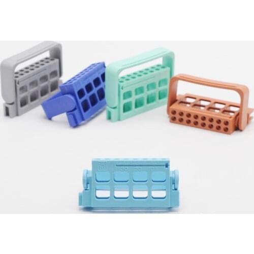 16 Holes Bur Endo Files Block Holder Stand Box Autoclave Disinfection For Dental Clinic