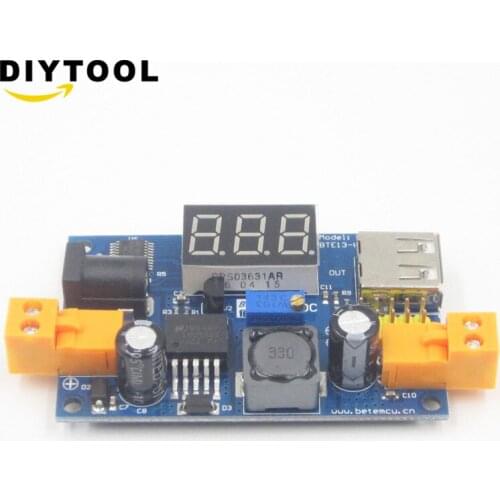 LM2596 DC Buck Step Down Power Converter Module DC 1.25-37V 2A Adjustable Voltage Regulator With LED Voltmeter