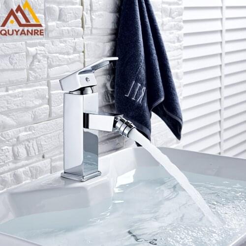 Quyanre bathroom bidet shower set bidet faucet bidet shower spray toilet bidet mixer tap bathroom faucet Basin sink Faucet