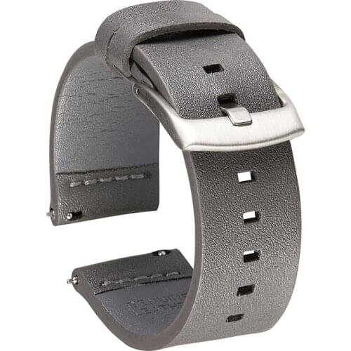 Quick Release Straps Soft Leather Watchband Men Women Bracelets 18mm 20mm 22mm 24mm Watchbands Samsung Smartwatch Watch Strap