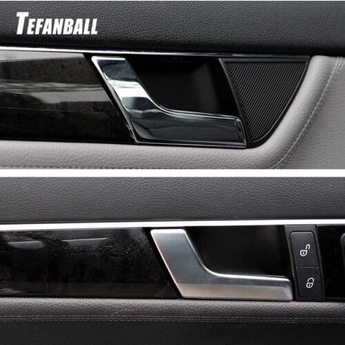 Front/Rear Left/Right Side Chrome Car Inner Door Handle Repair Kit for Mercedes-Benz W204 S204 Trim Cover Car Interior Fittings