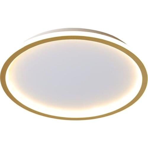 Ultra Thin Nordic Minimalism Gold Ceiling Lamp Modern LED Ceiling Light Fixture Surface Mount for Home Decor Balcony Dimmable