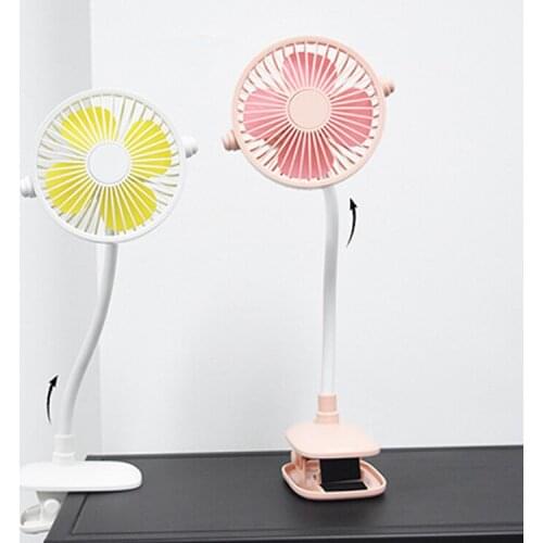 Usb Clip Small Fan Room With Light Mini Portable Charging Desktop Mute Small Fan Child Safety Fan Summer Home Essentials