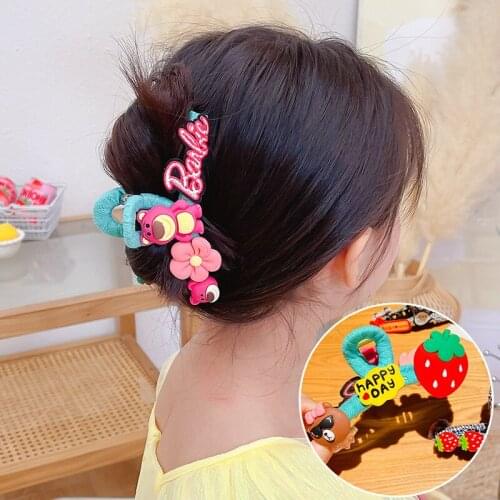 Higood Childrens cartoon strawberry Xiong Fa catch a hairpin headdress shark ms plate hair hair female large head scratching