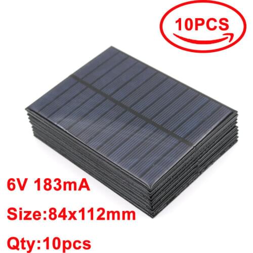 1pc x Solar Module 6V 1.1W 180mA Portable Module DIY Small Solar Panel for Cellular Phone Charger Home Light Toy etc Solar Cell