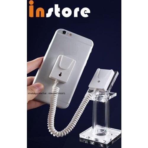 10 Pcs Magnetic Security Display Exhibitor Clear Crystal Holder Stand Universal For Shop Cellphone Dummy Mobile Phone