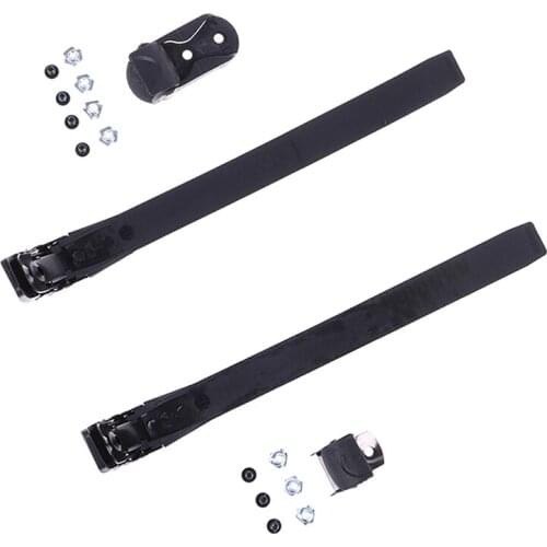 2Sets PP Inline Roller Skate Strap Buckle With Clamp Screws Nut Accessories