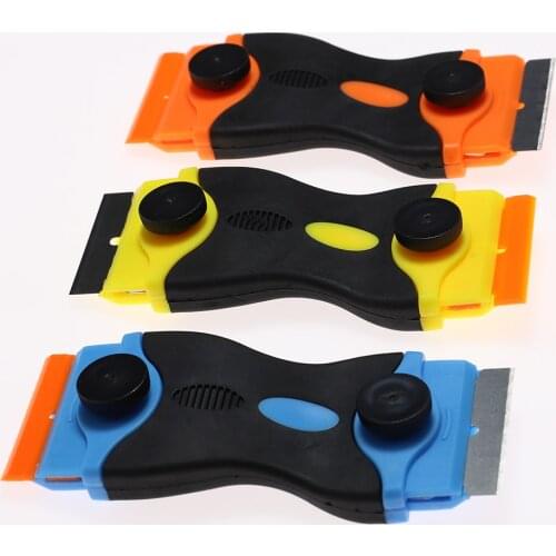 2 in 1 Plastic Handle Razor Glass Ceramic Hob Scraper gadgets for kitchen With Blade For Oven Cooker Cleaning Window Surface