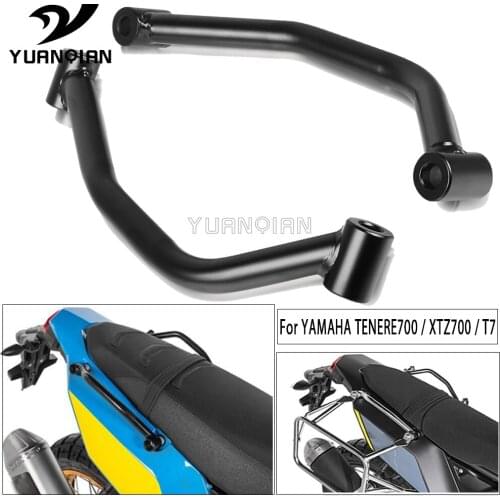 Mtorcycle Accessories Passenger Rear Grab Handle CNC Seat Hand Handle Grab Bar Rail FOR YAMAHA TENERE 700 XTZ700 T7 2019-2021
