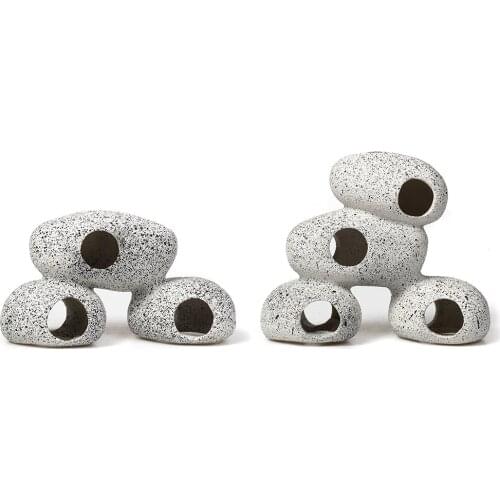 Fish Shrimp Shelter Breeding Tank Cichlid Stone Snapper Dodging House Simulation Cave Fish Tank Pond Aquarium Rock Scenery Decor