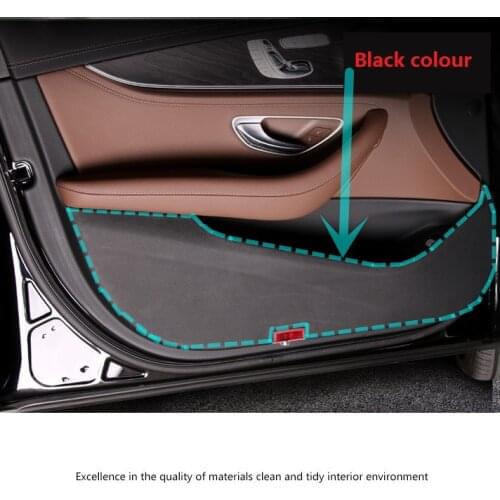 Angelguoguo For Mercedes-Benz 2016 E class Prevent door plank tread dirty/Door plank protection stickers