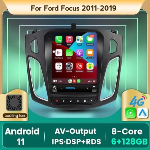Tesla Style 7862C 8Cores 6G 128G Android 11 All In One Car Intelligent Multimedia For Ford Focus 3 Mk 3 2011 - 2019 Carplay WIFI