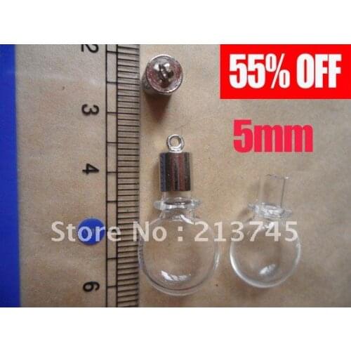 Freeshipping!! whisky Bollte Stytle glass Vial Pendant (Mental cap need glue) glass bottle pendant