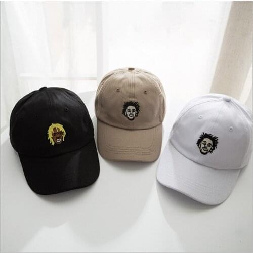 Rapper j cole baseball cap adjustable cotton singer cartoon embroidery dad hats spring summer street bone snapback hip hop hat