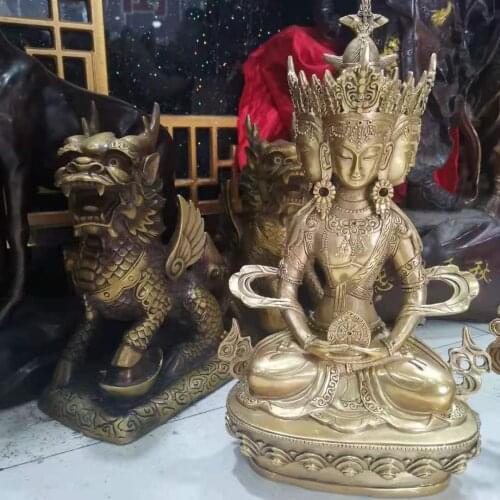 Erawan Buddha BuddhasRoc garuda Tibetan Buddha bronze ornaments Metal statue Lama Buddha Gilt Bronze Bodhisattva Tibetan Buddha