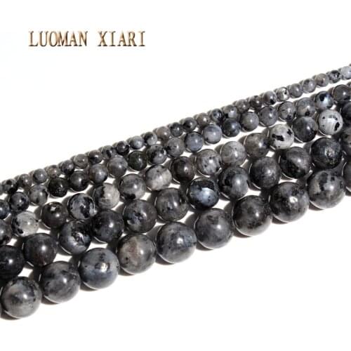 Fine AAA 100% Natural Labradorite Round Stone Beads For Jewelry Making DIY Bracelet Necklace 4mm 6mm 8mm 10mm 12mm 16