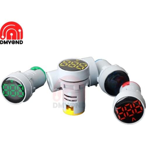 Mini Digital Voltmeter Ammeter Voltmeter 220V Indicator Voltmeter AC 20V-500V Volt Voltage Test Monitor Volt Tester Indicator