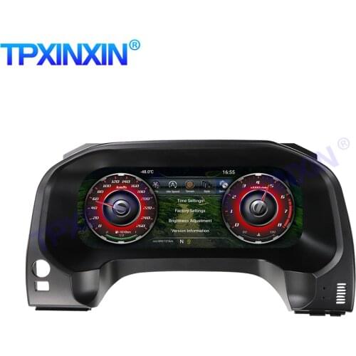 For Toyota Prado Car Digital Dashboard Panel Virtual Instrument Cluster Cockpit LCD Speedometer Multimedia GPS