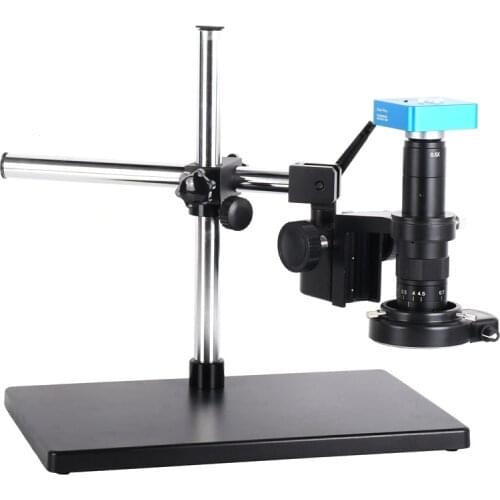 HAYEAR 34MP HDMI USB Digital Video Microscope Electronic Camera Table Stand Go Up Down Forward Adjust 144LED Light ( 180X Lens )