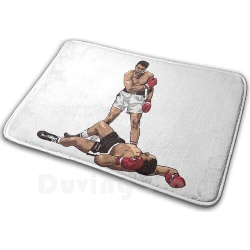 Muhammad Ali V Sonny Liston Mat Rug Carpet Anti-Slip Floor Mats Bedroom Ali Liston Boxing Sport