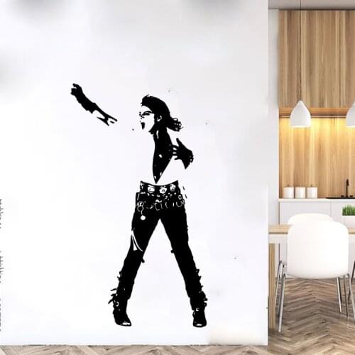 Michael Jackson Music Wall Sticker King Of Pop Musician Singer Wall Decal Bedroom Living Room Office Vinyl Home Decor