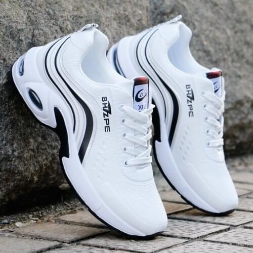 Men Low-top Sports Shoes Flat-heel Lace-Up Round Toe Sneakers Solid Color Mens Comfortable Walking Running Shoes Brand Designer