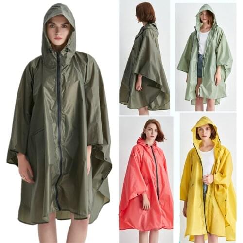 Raincoat Women Men Waterproof Backpack,Rain Wear Outdoors Hiking Riding Poncho Jacket Chubasqueros Big Visior