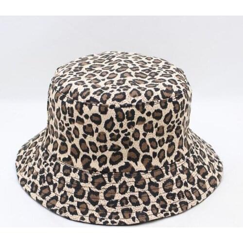 Leopard Print Bucket Hat for Beach Sport Fisherman Cap Outdoor Travel Hat Sun Cap Hats for Men And Women Sun Fishing Hat