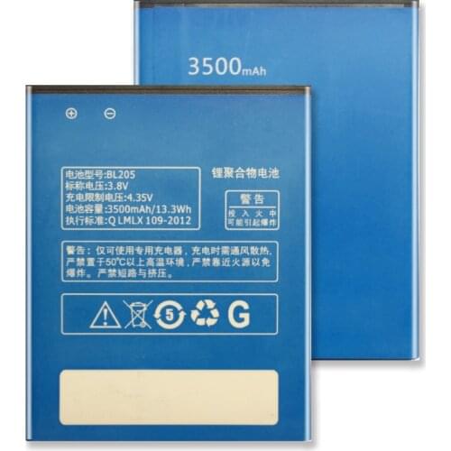 BL205 For Lenovo P770 P770i Rechargeable Lithium Polymer Batteries For Lenovo P770 P770i 3500mAh Battery