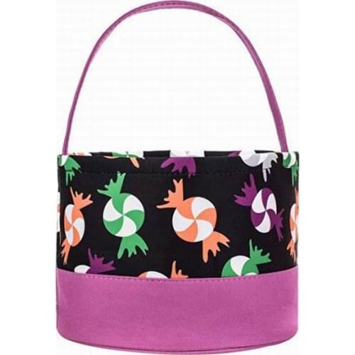 Halloween Printing Bucket Gift Wrap Girls Boys Child Candy Collection Bag Handbag Spirit Festival Storage Basket