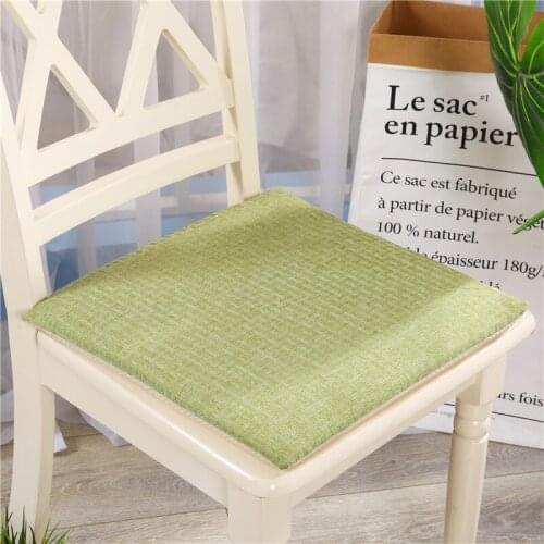 Simple Solid Color Seat Cushion Breathable Anti-slip Butt Pads Warm Sleeping Tatami Mattress for Office Living Room Home Decor