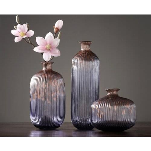 Simple glass vase decoration Creative home decoration flower arrangement water flower