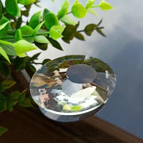 K9 50mm Clear Birds Nest Glass Crystal Pendants Suncatcher Chandelier Crystals Prisms Hanging Ornament Decoration Accessories