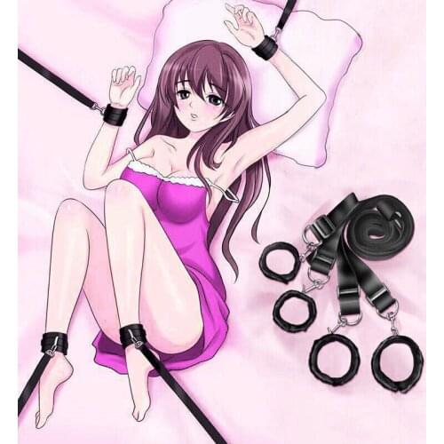 Adults Sex Toys For Woman Wrists & Ankle Cuffs Fixation Tool Couple Tied Up On Bed Restraint Strap Bondage Set Product