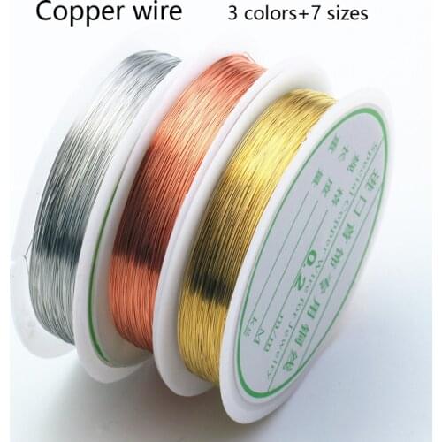 Colorfast Silver Copper Wire For Bracelet Necklace Jewelry DIY Accessories Sewing Tools Craft Beading Wire