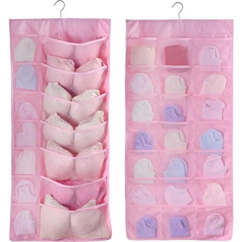 Clothing Wardrobe Storage Double-sided underwear Storage Organizers Hanging bag
