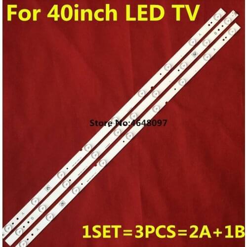3pcs Led Strip Backlight lamp for ERISSON 40LES73 40LES69 Philco Ph40e36dsgw Sp-led40 Jl.D4091235-01AS-C E465853