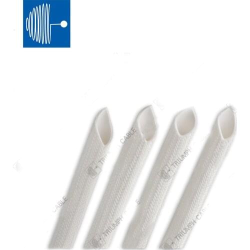 TRIUMPHCABLE 5inner - 8inner 5M / 10M white 2.5KV silicone glass fiber bushing high pressure and high temperature resistant pipe