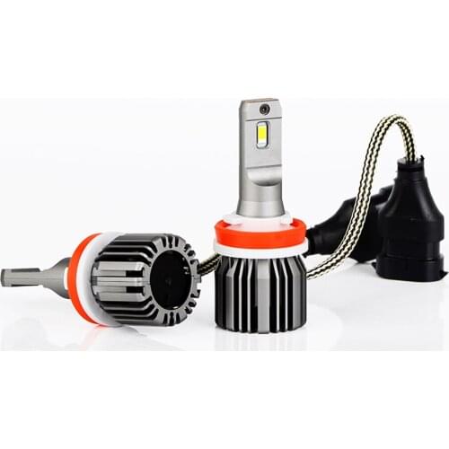 U6 Automobile LED Car Headlamp Kit H11 H8 H9 12v 6000k White H7 Headlight CanBus No Error Bulb 80w 16000Lm