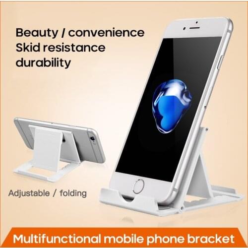 1PC Phone Holder Cellphone Stand Universal Mobile Phone Desktop Folding Stand Tablet PC Plastic Stand For Moblie Phone Stand