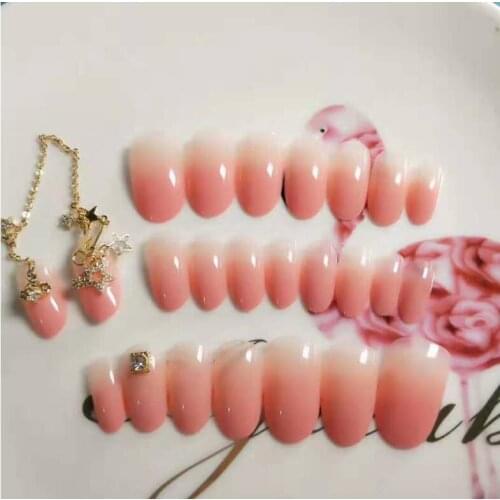 Yallwin Nails 3Types For Choice Nails Custom Decorated Nail Art Tips Press On Nails Natural with Glue Sticker Nail Art Tips