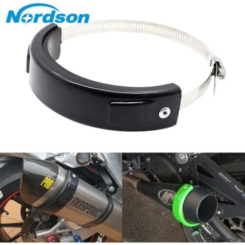 Motorcycle Exhaust Clamp 100-160Mm Round Universal Motorcycle Exhaust Pipe Clip Stainless Steel Oval Motorcycle Exhaust Muffler