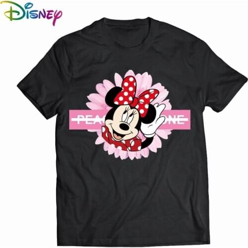 Women Minnie Mouse Print Casual Cartoon Leopard Bow Short Sleeve Summer Lady Girl Womens Clothing Tops T-Shirt Female T Shirt
